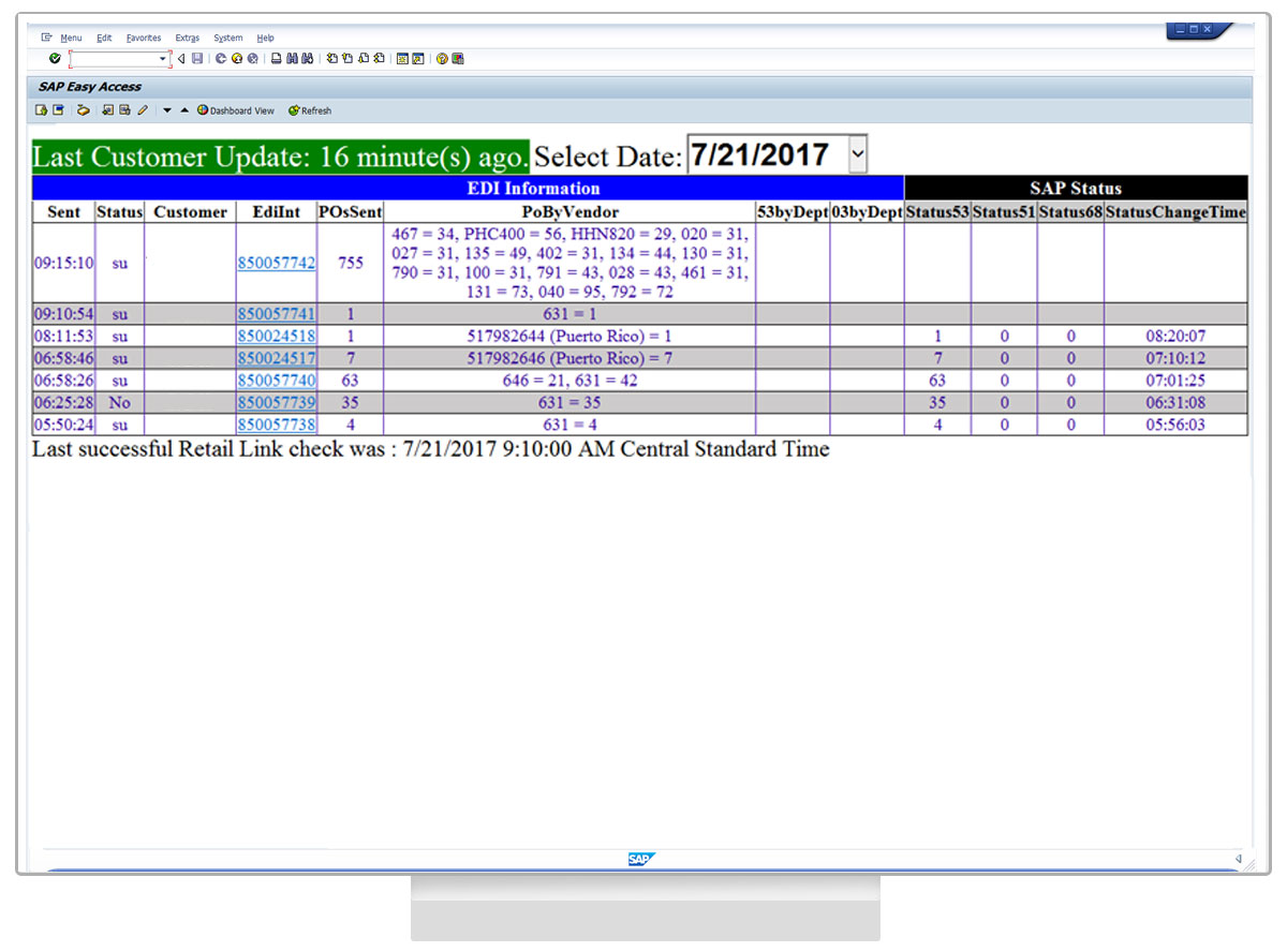 Liquid UI for SAP GUI - SAP WM - Background Processing