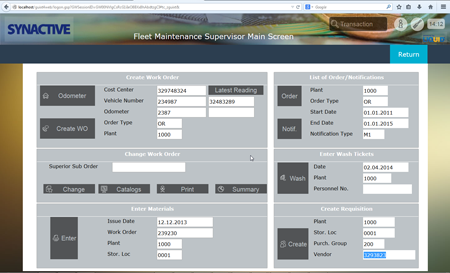 SAP Fleet Maintenance Dashboard - Orca